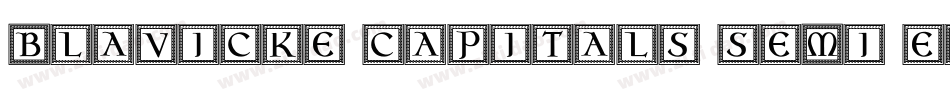 Blavicke Capitals Semi-expanded Regular字体转换